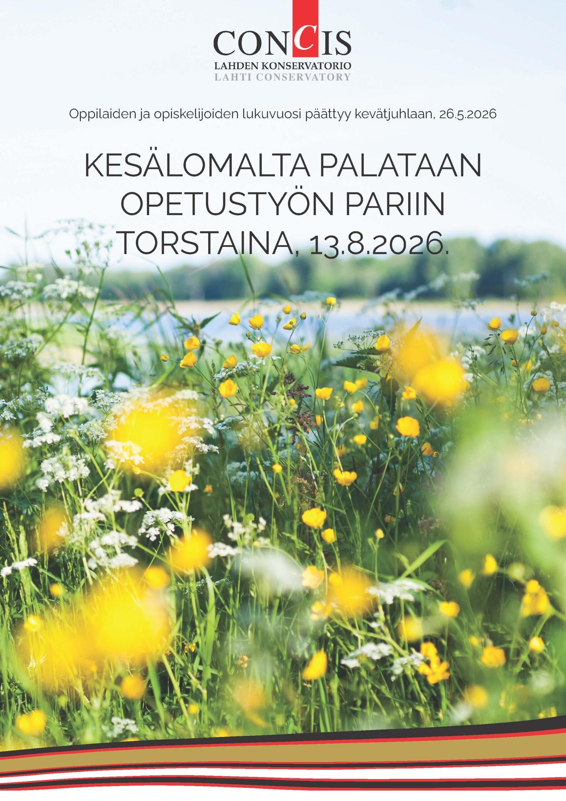 Kesälomatiedote